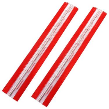 Imagem de Zorveiio 2 dobradiças de acrílico para piano de 300 x 45 mm - dobradiça contínua reforçada com aço de 30 cm para tampas de aquário, caixa de armário e suportes de exibição