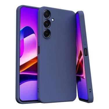 Imagem de Capa Capinha Para Galaxy S23 Silicone Aveludado C Azul-Marin