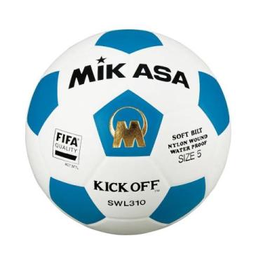 Imagem de Bola Futevôlei Mikasa Swl310 - Branco com Azul, Branco e azul
