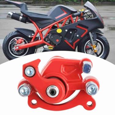 Imagem de Vroomoto Rotor de disco de 120 mm, pinça de travão com design excelente para 43 Go Kart Scooter Mini moto, adequado para Go Kart Scooter Mini Moto Moto