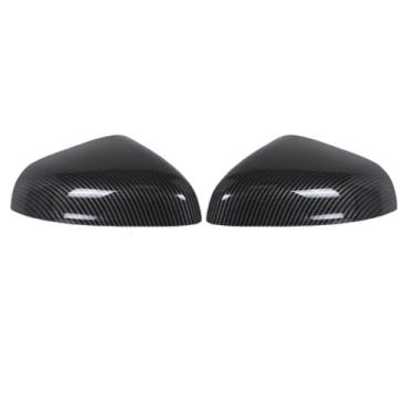 Imagem de Capa De Espelho Lateral Do Carro Padrão De Fibra De Carbono/Asa Preta Brilhante Capa De Visão Traseira Compatível Com Ford Fiesta Mk8 2018-2023(1Pair Carbon Fiber)