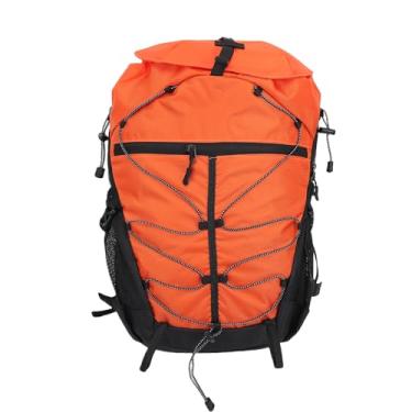 Imagem de Jiawu Mochila de Caminhada para Mulheres e Homens, Mochila de Hidratação 35L para Viagens, Mochilas de Viagem à Prova D'água, Dobrável para Caminhadas Ao Ar Livre, Caminhada (ORANGE)