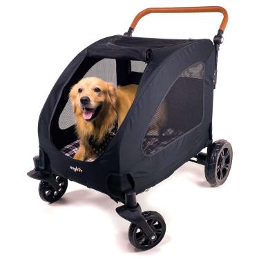 Imagem de Carrinho de passeio para Pet, animal de estimação, cachorro, cão, gato de grande porte até 55 Kg
