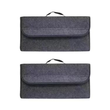 Imagem de Organizador De Armazenamento Para Porta-Malas Cinza Antiderrapante Em 