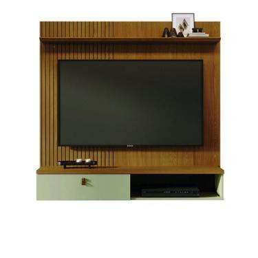Imagem de Painel Home Suspenso Lateral Frisado TV Até 55 Polegadas 1 Porta de Ba