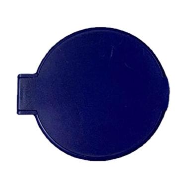 Imagem de Espelho circular dobrável, espelho de bolso compacto portátil para cosméticos com revestimento premium, para maquiagem feminina a qualquer hora e em qualquer lugar (azul)
