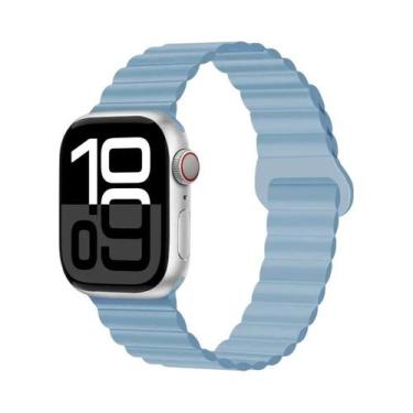 Imagem de Pulseira Esportiva Magnética De Silicone 42mm 44mm 45mm 46mm 49mm Para