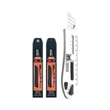 Imagem de Canivete Utilitário Retrátil 6 Em 1 De Aço Inoxidável, Cortador De Cai