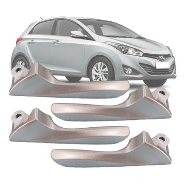 Imagem de Kit Gatilho Puxador Maçaneta Interna Hb20 Após 2017 4 Portas - Un / 4 [f103]