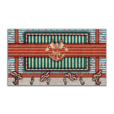 Imagem de Cabideiro De Parede Porta Chaves Náutica Marinheiro Mar 5