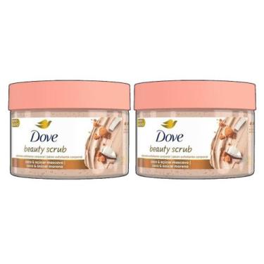 Imagem de Kit 2 Sabonete Esfoliante Dove Coco e Açúcar Mascavo 280g