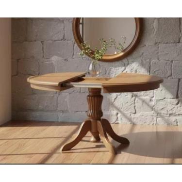 Imagem de Mesa Redonda Elástica Farroupilha 1,20 x 1,20 (+40cm) - Madeira Maciça