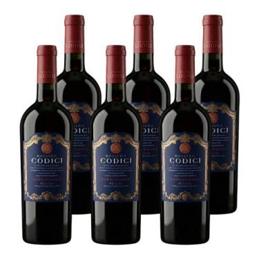 Imagem de Kit 6 Vinhos Codici Masserie Negroamaro Tinto Itália 750ml