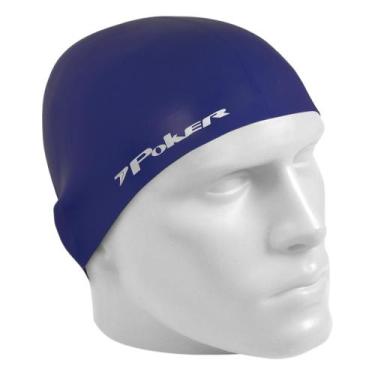 Imagem de Touca de Natação Poker Silicone Power Marinho, Azul, UNICO