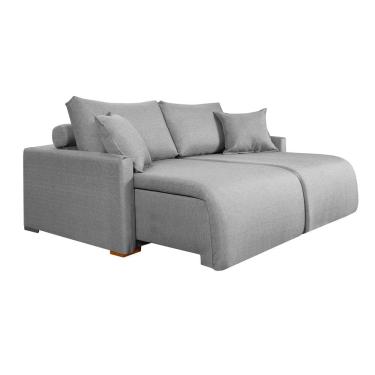 Imagem de Sofá Cama Living Retrátil Milão Com Almofadas Soltas 1,80 em Linho