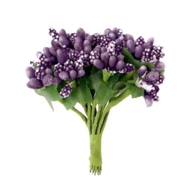Imagem de 1 Ramo de Pistilo Mini Flor Para Decoração Artesanato 8cm - - Doce Ter