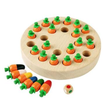 Imagem de Memory Game Mushroom Radish para crianças, melhora a lógica e o foco -