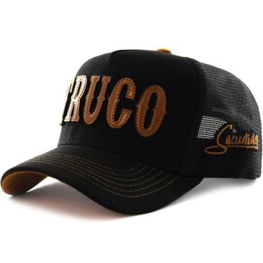 Imagem de Boné Sacudido`s - Truco - Suede Preto e Marrom