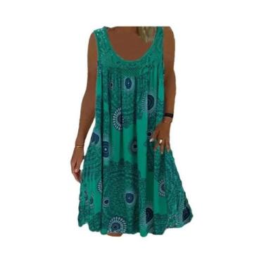 Imagem de Digital impresso fora do vestido casual do ombro, camisola sexy, encai