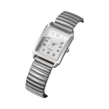 Imagem de Relógio De Pulso Feminino Com Mostrador Árabe, Pulseira Elástica, Reló