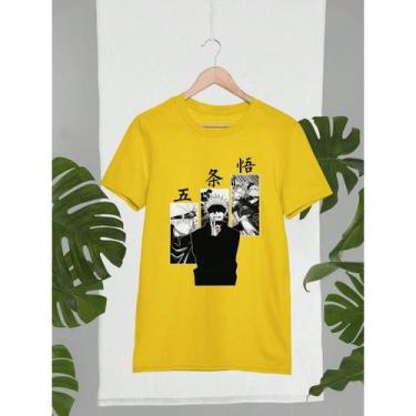 Imagem de Camiseta Camisa 100% Algodão 30.1 Estampa Jujútsu Satoru Kaisen Go jo 