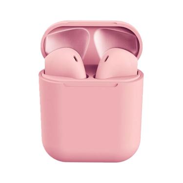 Imagem de Fone De Ouvido Wireless Inpods 12 Tws Bluetooth 5.0 Para Iphone E Android - Rosa