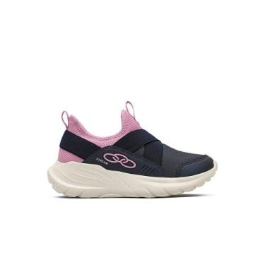 Imagem de Tênis Olympikus Stream Infantil, 34, Marinho, Rosa