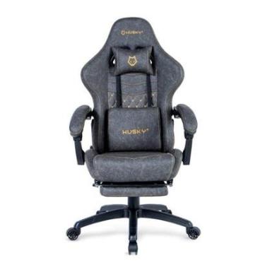 Imagem de Cadeira Gamer Husky Tempest 700, Até 145kg, Almofadas, Reclinável 150º, PU, Descanso pa...