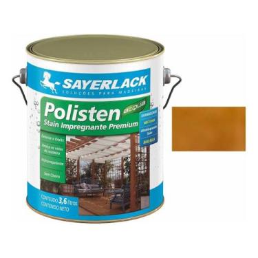 Imagem de Stain Polisten Sayerlack Base Água Acqua 3,6l Castanheira