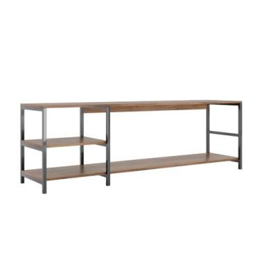 Imagem de Estante Rack Industrial Brooklin 160 TV 60 Polegadas Canela - marcia m