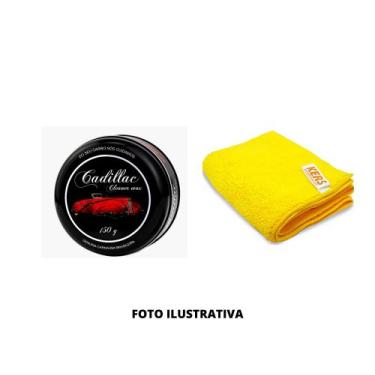 Imagem de Cera Automotiva Cadillac + pano de microfibra