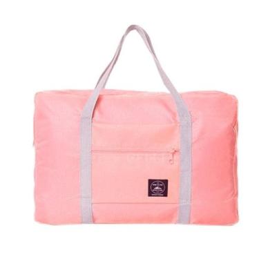 Imagem de Bolsa De Viagem Mala Dobrável Capacidade Impermeável Cores:Rosa - oem