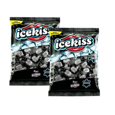 Imagem de Bala Dura Icekiss Extra Forte 500g - 2 Pcts