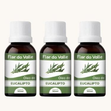 Imagem de Óleo Vegetal De EUCALIPTO 30ml Flor Do Valle - Essencial, 3 Unidades