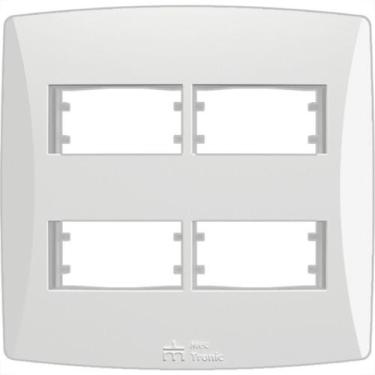 Imagem de Placa Mectronic Petra 4X4 - 4 Modulos Branca - 82044
