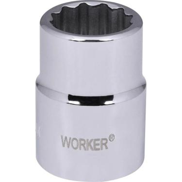 Imagem de Soquete Estriado Worker Encaixe 3-4 22mm com Acabamento Cromado em Aço Cromo Vanádio 110V
