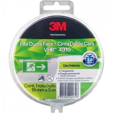 Imagem de Fita Dupla Face 19mm x 5m VHB 4910 Estojo Transparente 3M