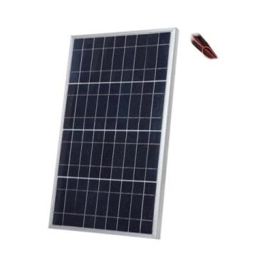 Imagem de Carregador Solar Portátil De 20W 18V Com Controlador E Clipe Jacaré Pa