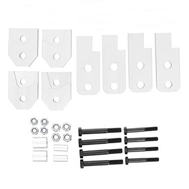 Imagem de Aramox Kit de elevação completa de 5 cm CNC usinado dianteiro, espaçadores de elevação e nivelamento para Rhino 660 04-07 prata