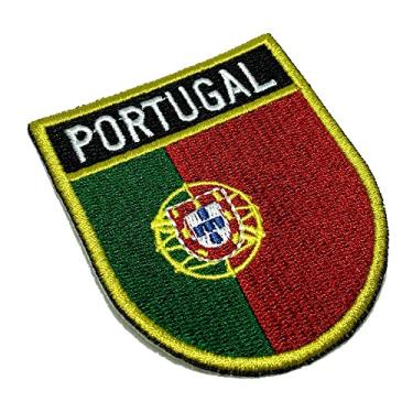 Imagem de BPPTET001 Bandeira Portugal Patch Bordada Termo Adesivo