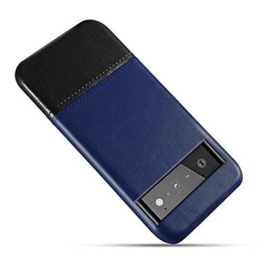 Imagem de Capa para Google Pixel 6/6 Pro, capa traseira de couro TPU (poliuretano termoplástico) moderna e durável com proteção antiarranhões, capa fina, H, 16,3 cm