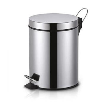 Imagem de Lixeira de Pedal 5 Litros Inox Inoxidavel e Balde Interno Removivel Acabamento Polido para Cozinha e Escritório - Westing