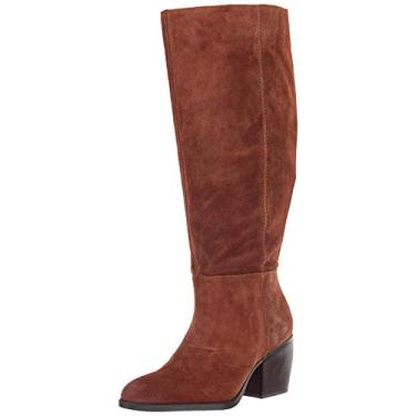 Imagem de Naturalizer Botas femininas cano alto FAE, Panturrilha Larga Saddle Tan, 6.5