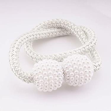 Imagem de 1 pacote prendedor de cortina magnético prendedor de cortina prendedor de fivela de esfera pendurada fivela de suspensão acessórios para cortina decoração de casa,05