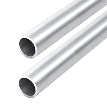 Imagem de 2 Tubo Inox Polido 5/8'' (15,87 Mm) Parede 1,2mm Barra 80cm