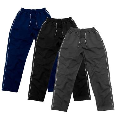 Imagem de Kit 03 Calça Tactel Adulto 3 Bolsos Masculina Atacado