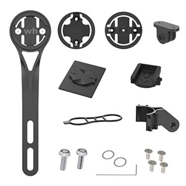 Imagem de Suporte de computador para bicicleta – Suporte de computador para ciclismo frontal para guidão integrado de bicicletas de estrada, suporte de bicicleta Garmin compatível com computador de bicicleta GPS, Wahoo, Bryton, Cateye, GoPro Full Range e lanterna