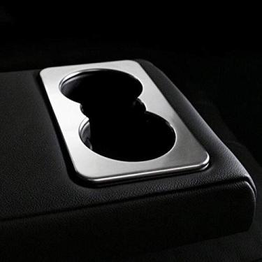 Imagem de Para Jaguar F PACE 2016-2018, suporte de copo fosco ABS moldura decorativa decalque capa acabamento estilo carro acessórios automotivos