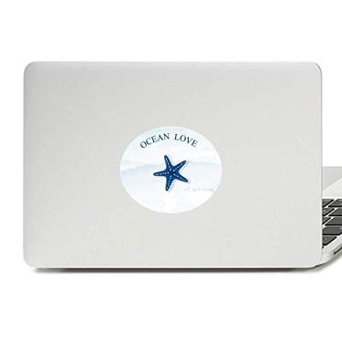 Imagem de Adesivo de notebook com emblema de vinil azul marinha, estrelas, oceano, amor, mar, velejar, decalque para notebook