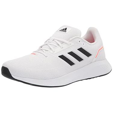 Imagem de adidas Tênis de corrida Runfalcon 2.0 masculino, branco/preto/vermelho solar, 37, Branco/Preto/Vermelho Solar.